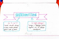Innowacja metodyczna Sketchnoting w szkolnej notatce".
